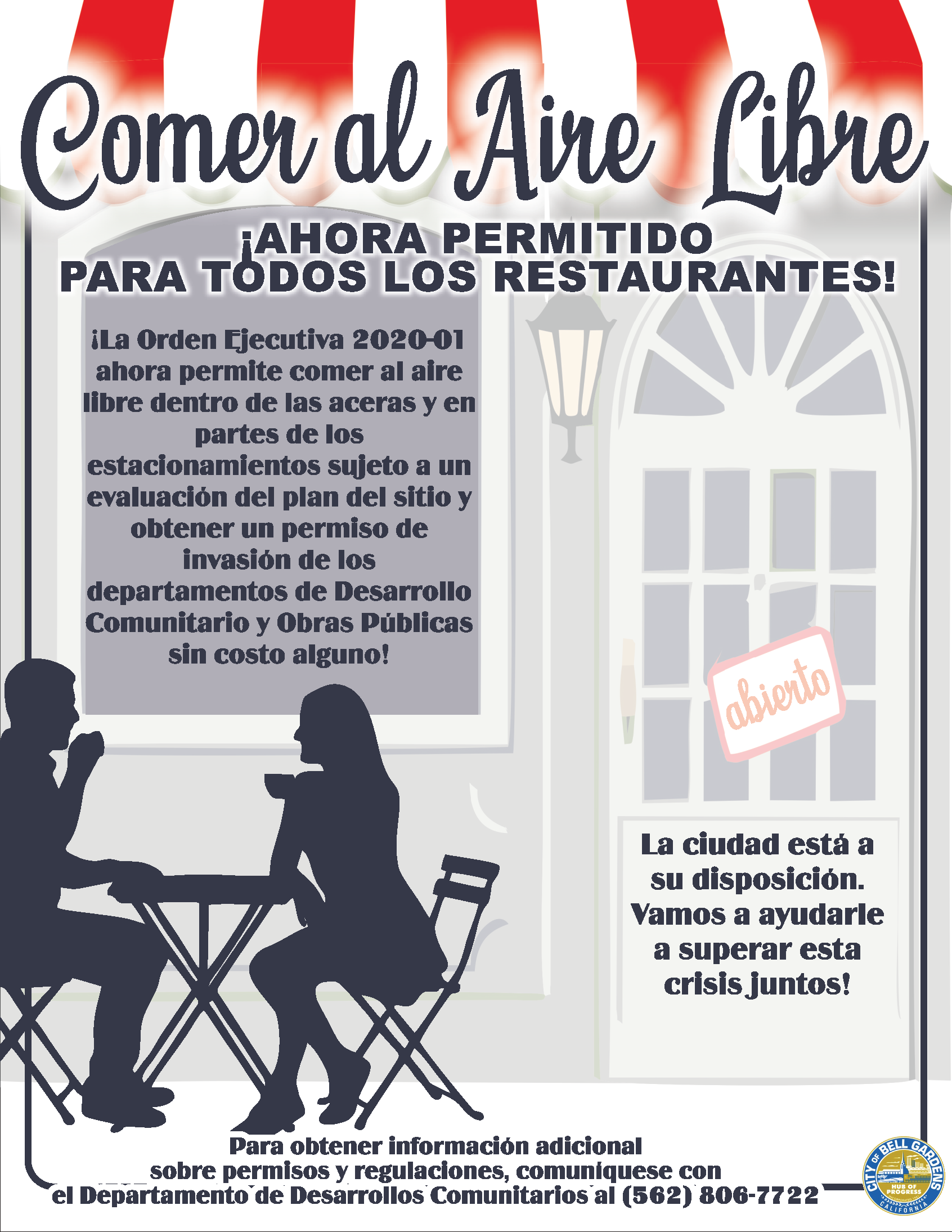 Outdoor Dining 2020 - Flyer (Spanish Version)