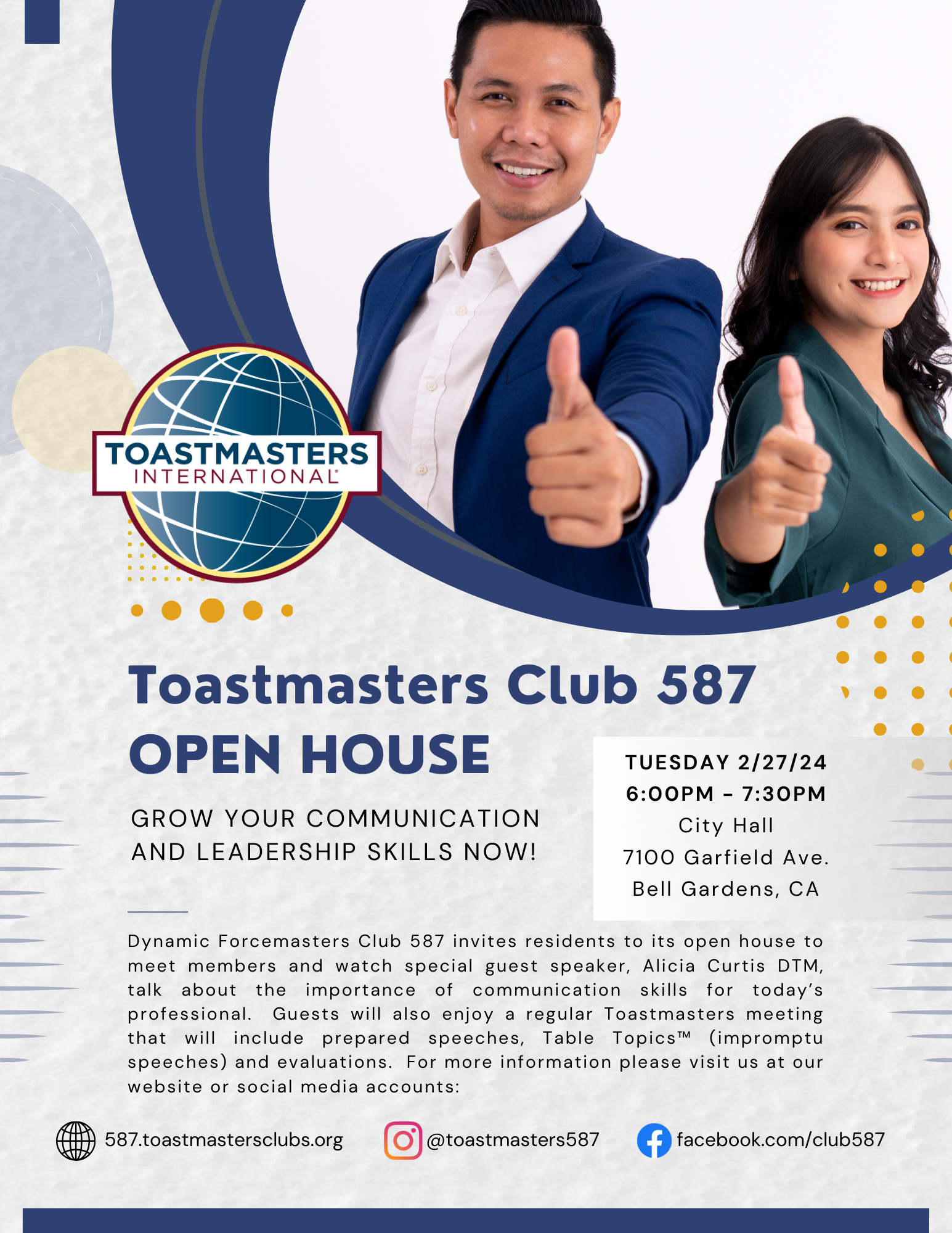 toastmasters open house