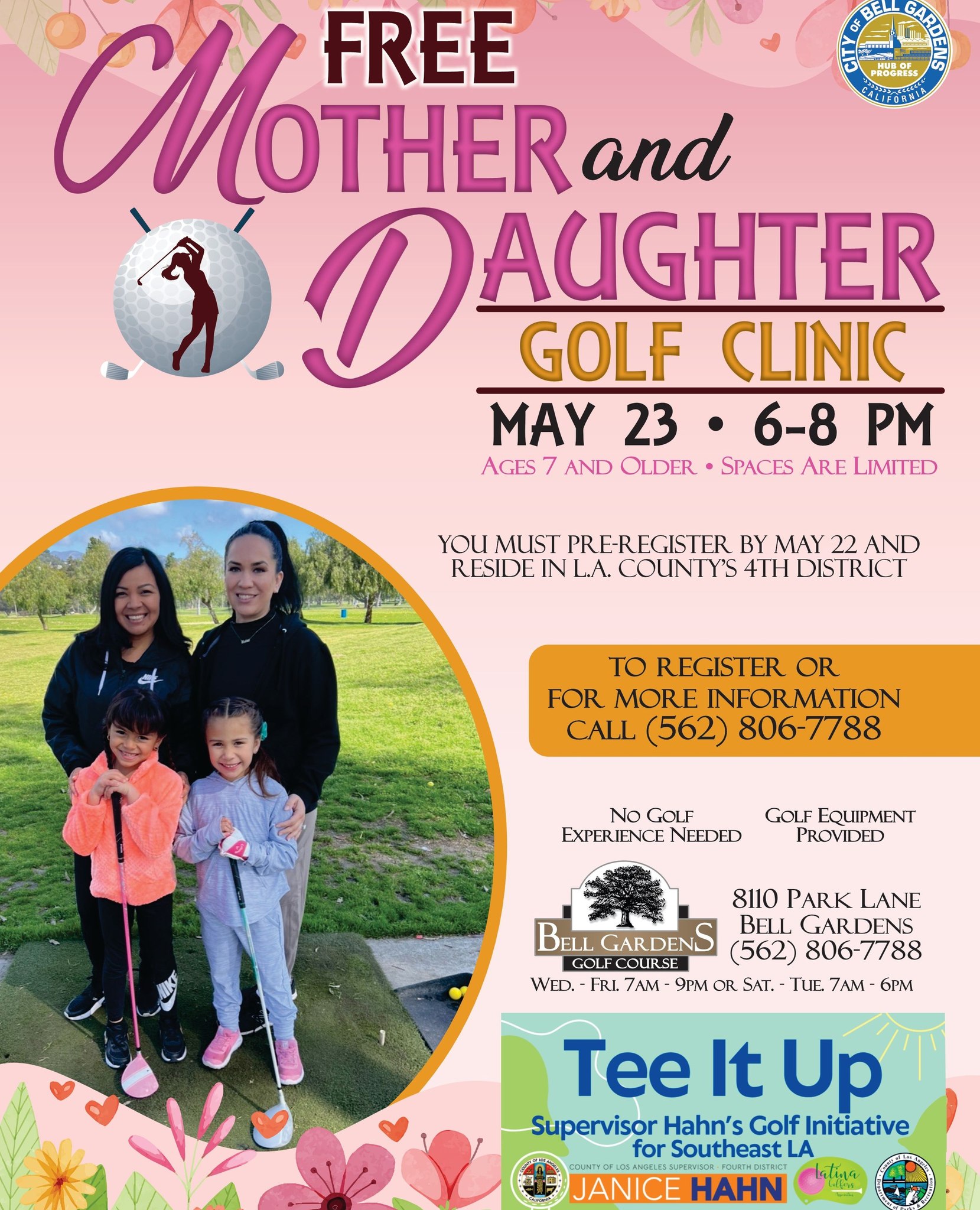 mother daughter golf clinic