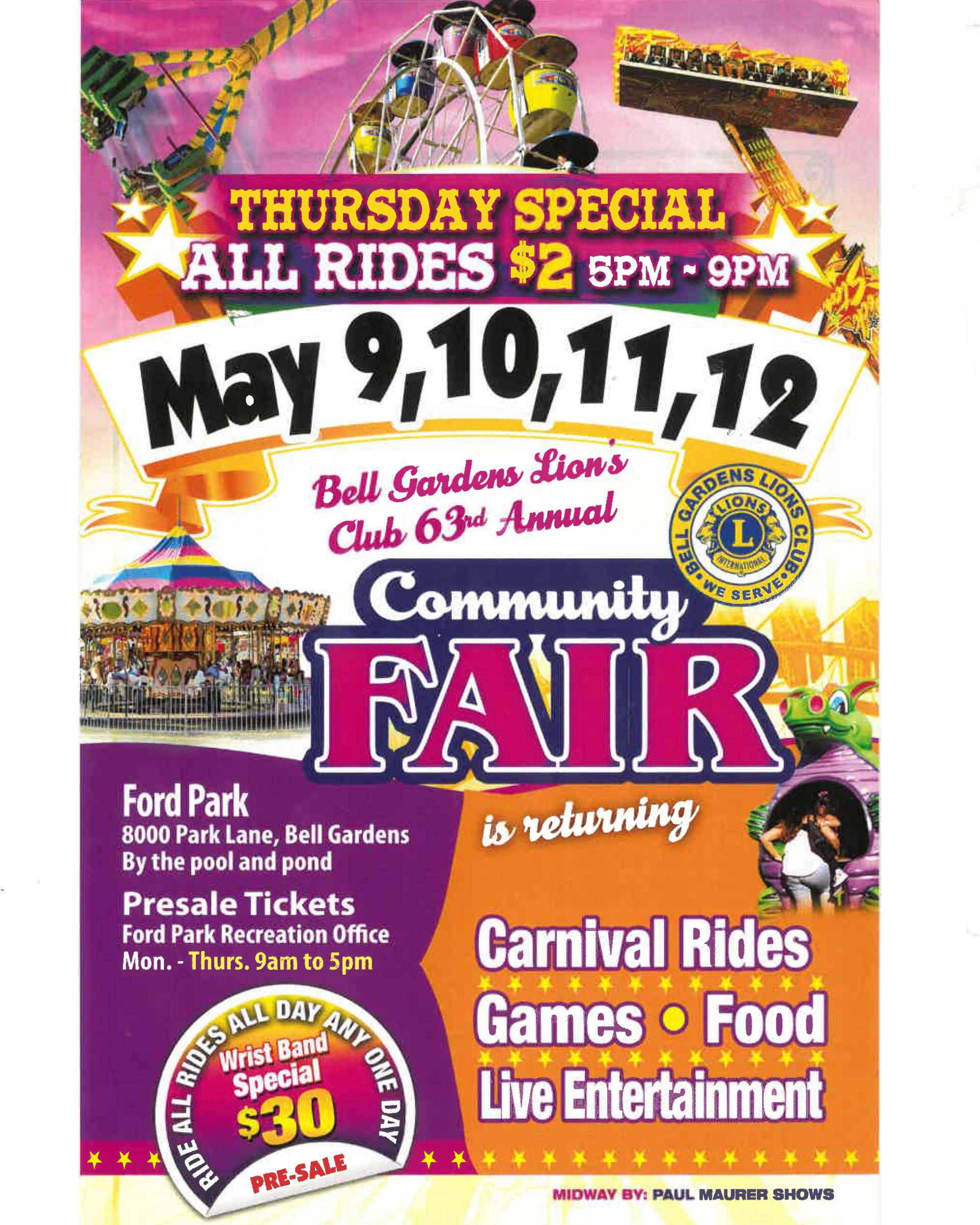 Lions Club 63rd Annual Community Fair