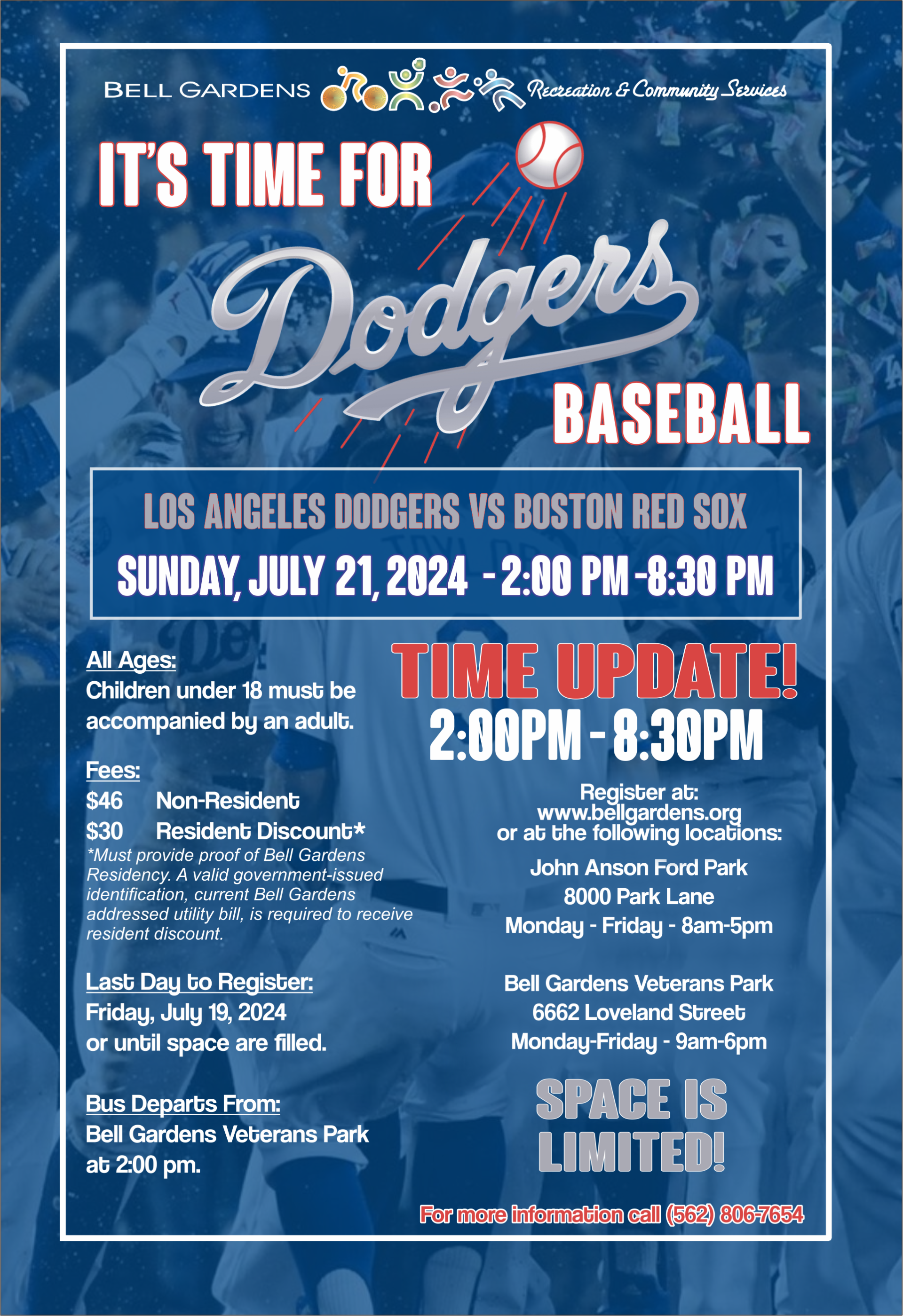 Dodger Game Excursion (new time)