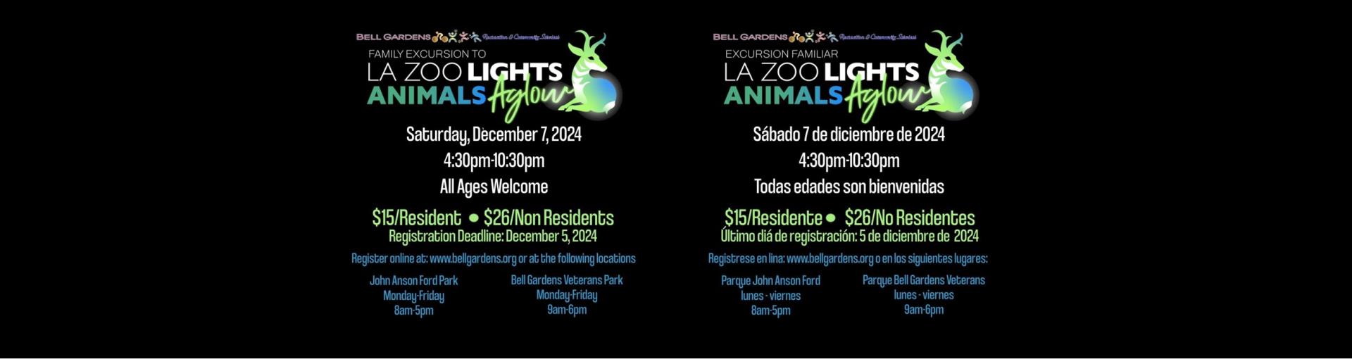 la zoo lights web banner 2024 web banner